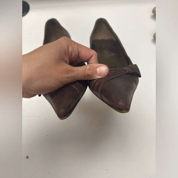 Versani Women's Brown Vintage Heels Size 8 - Picture 7 of 9